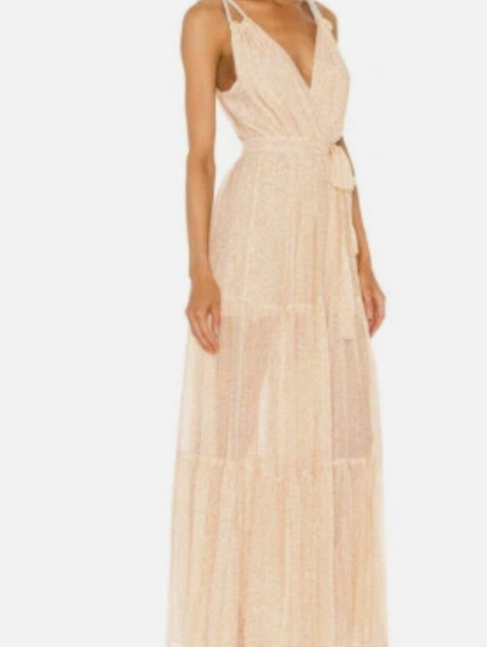 Sabina Musayev Lorelai Maxi Dress with V-Neck Size Small - Picture 2 of 13